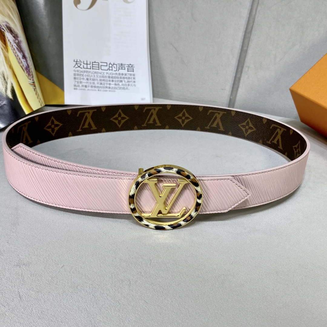 LV Women's Men's Belts Collection Louis Vuitton Initials 34MM Belt 19069