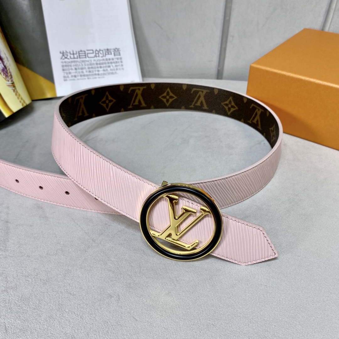 LV Women's Men's Belts Collection Louis Vuitton Initials 34MM Belt 19069