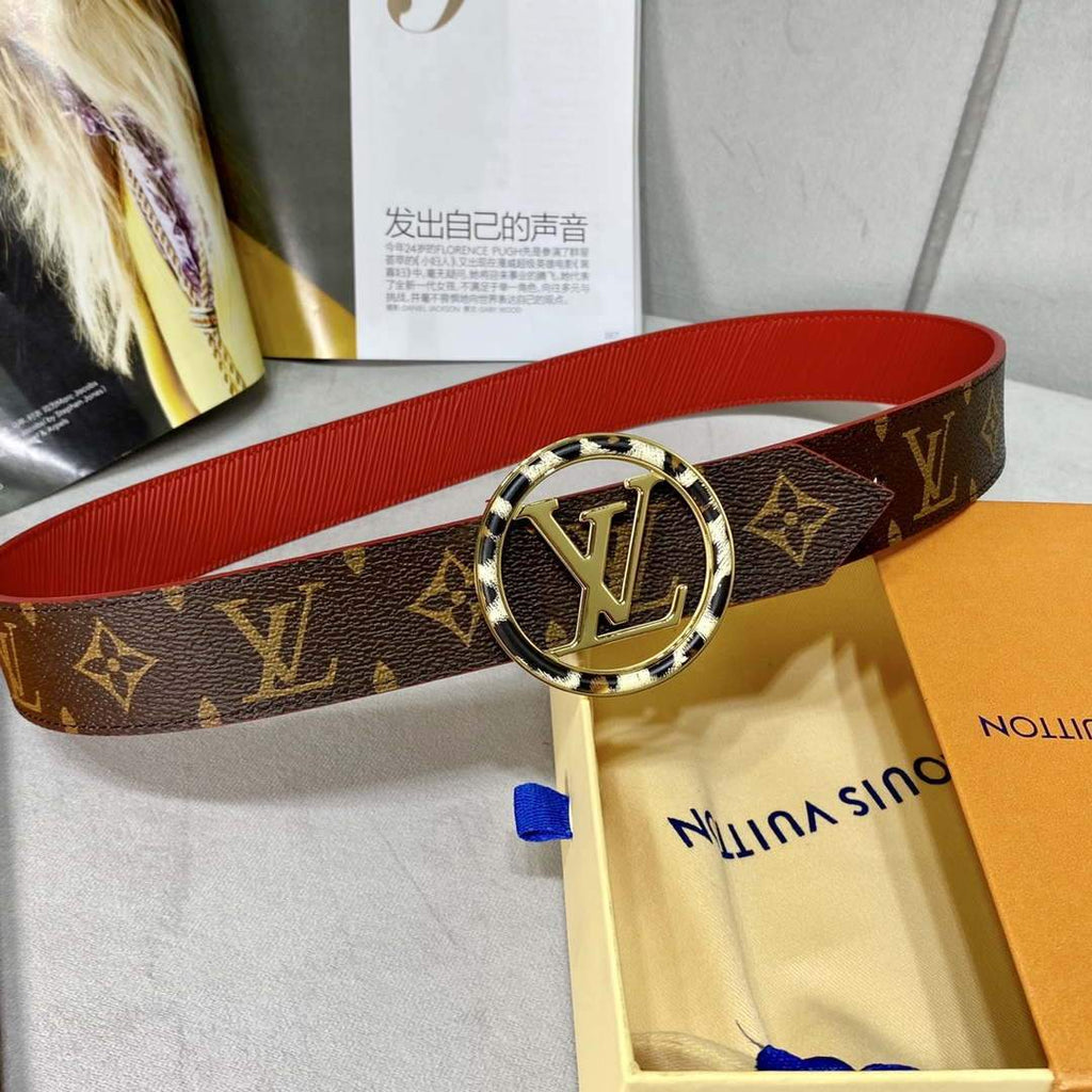 LV Women's Men's Belts Collection Louis Vuitton Initials 34MM Belt 19069