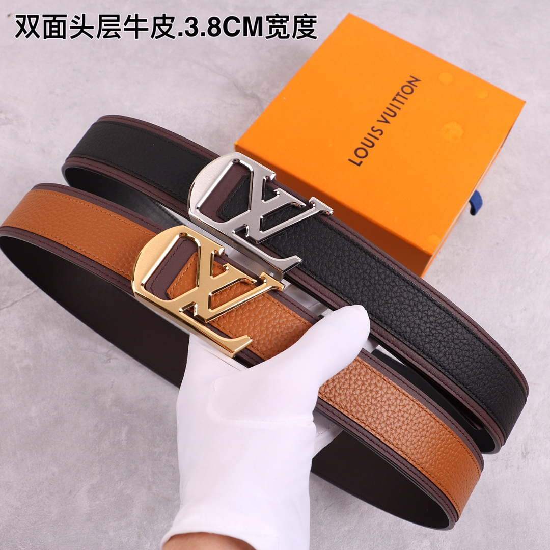 LV Women's Men's Belts Collection Louis Vuitton Initials 40MM Belt 19077