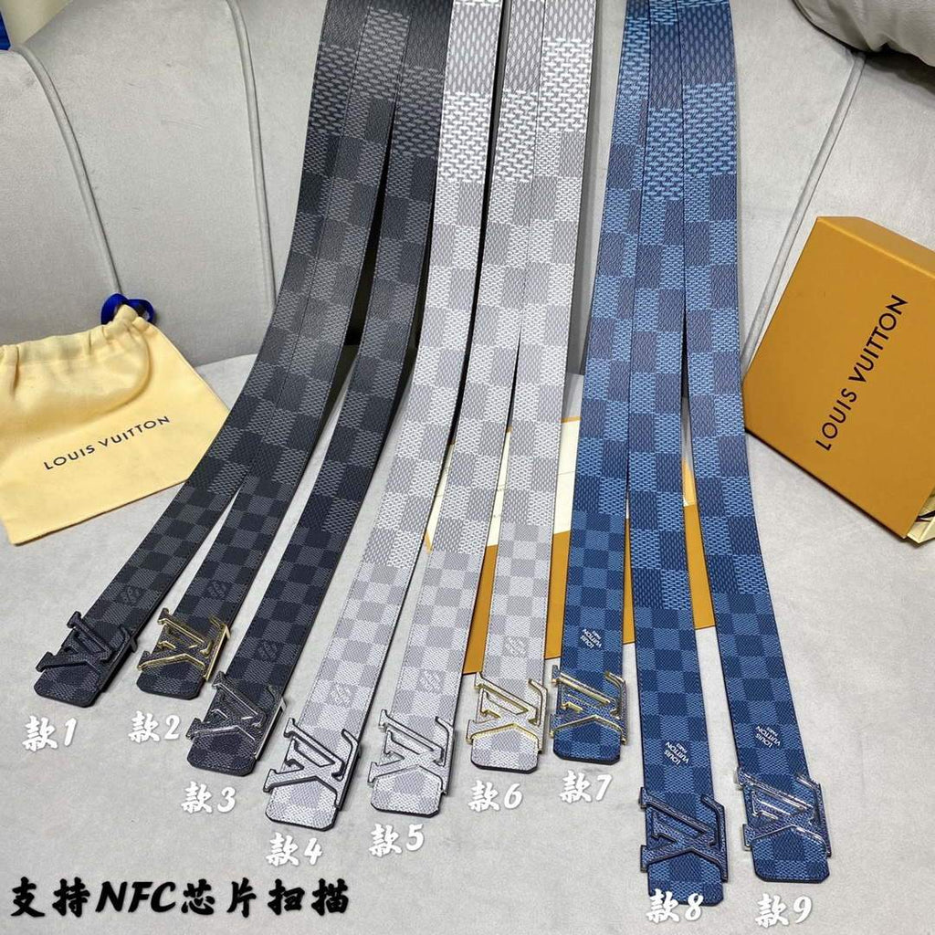 LV Women's Men's Belts Collection Louis Vuitton Initials 40MM Belt 19090