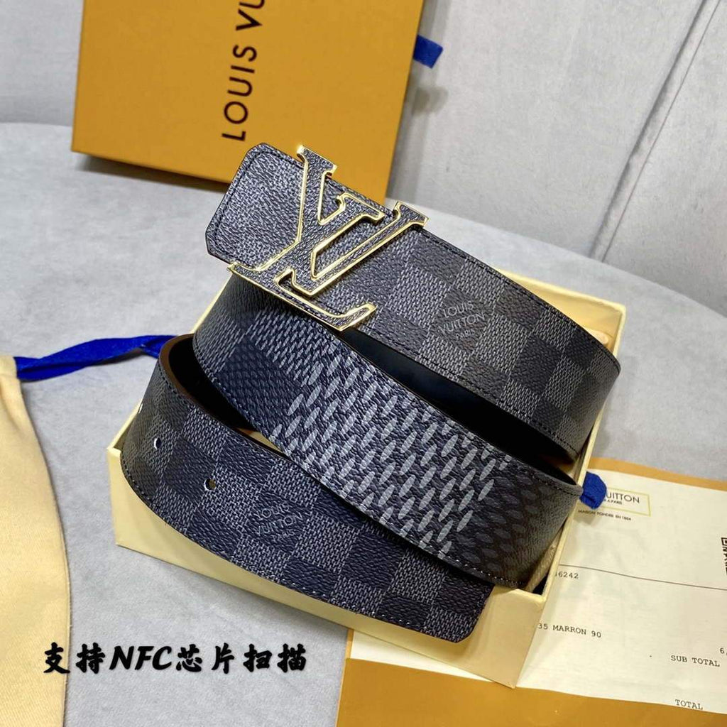 LV Women's Men's Belts Collection Louis Vuitton Initials 40MM Belt 19090