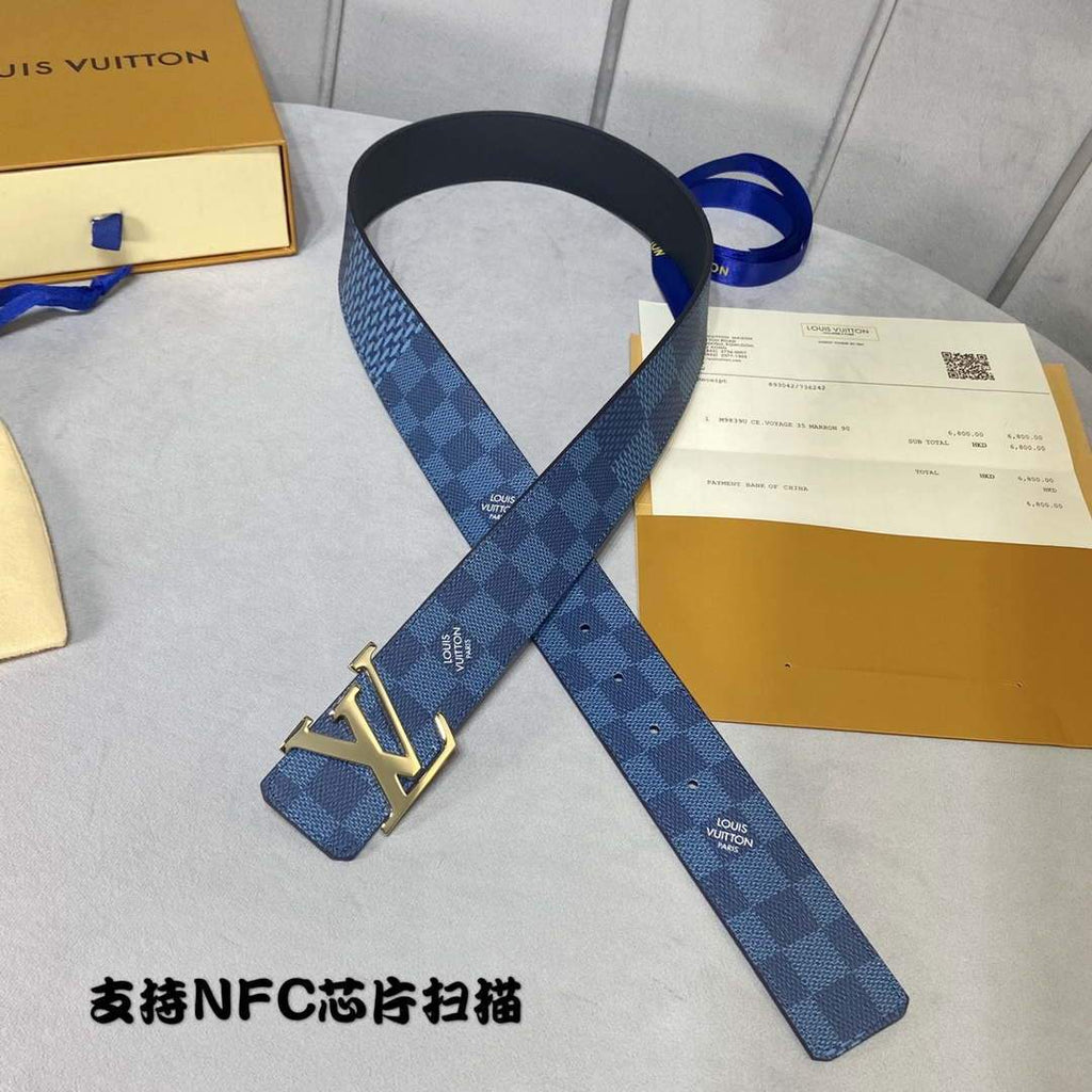 LV Women's Men's Belts Collection Louis Vuitton Initials 40MM Belt 19090