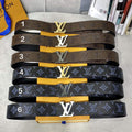 LV Women's Men's Belts Collection Louis Vuitton Initials 40MM Belt 19091