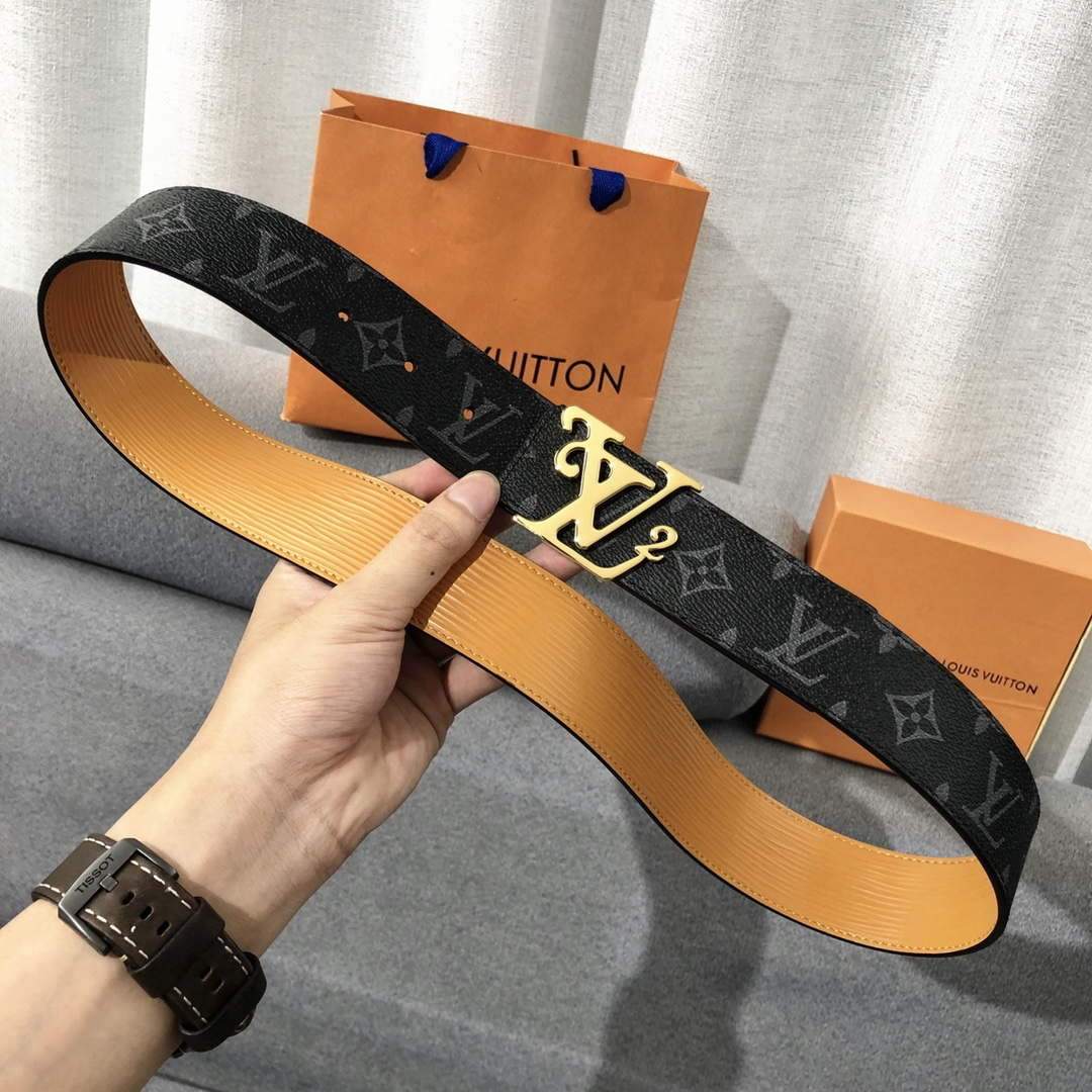 LV Women's Men's Belts Collection Louis Vuitton Initials 40MM Belt 19071