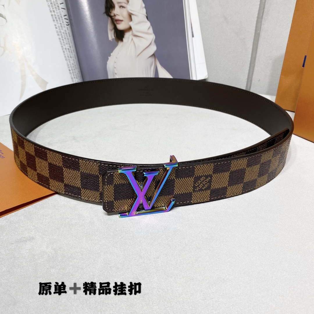LV Women's Men's Belts Collection Louis Vuitton Initials 40MM Belt 19083