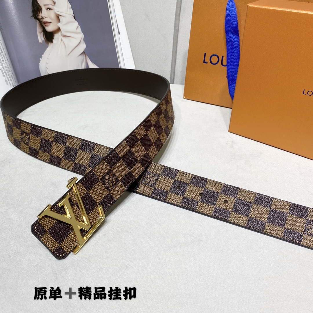 LV Women's Men's Belts Collection Louis Vuitton Initials 40MM Belt 19083