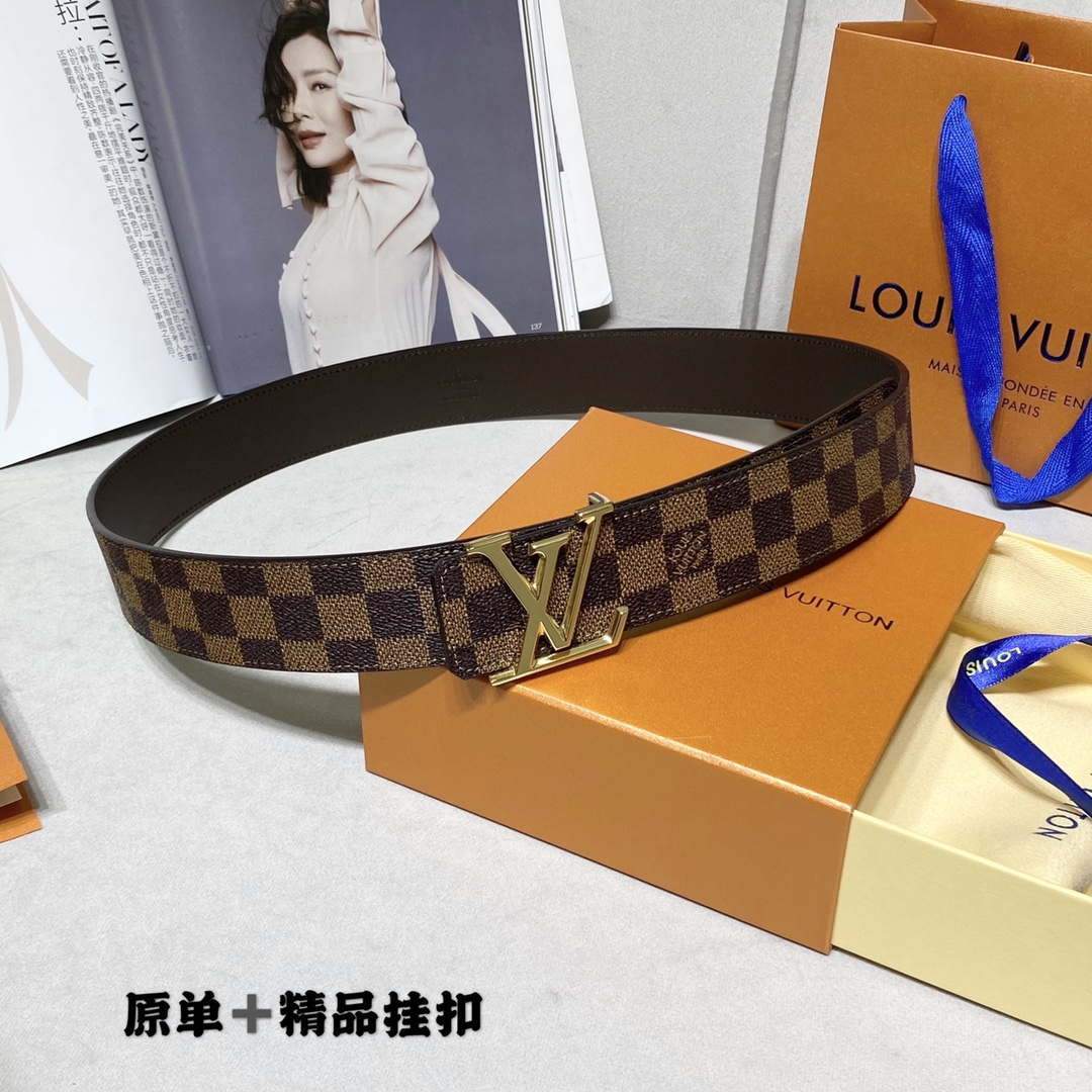 LV Women's Men's Belts Collection Louis Vuitton Initials 40MM Belt 19083