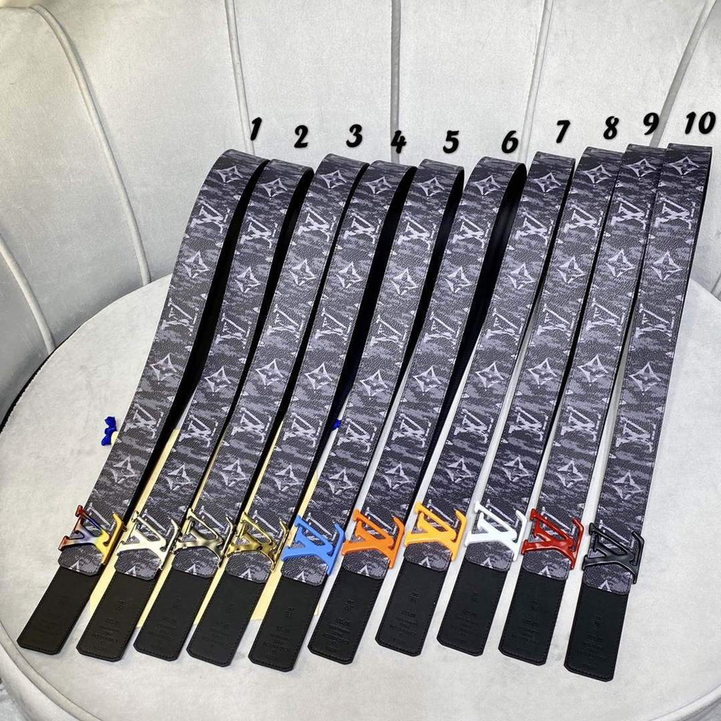 LV Women's Men's Belts Collection Louis Vuitton Initials 40MM Belt 19073