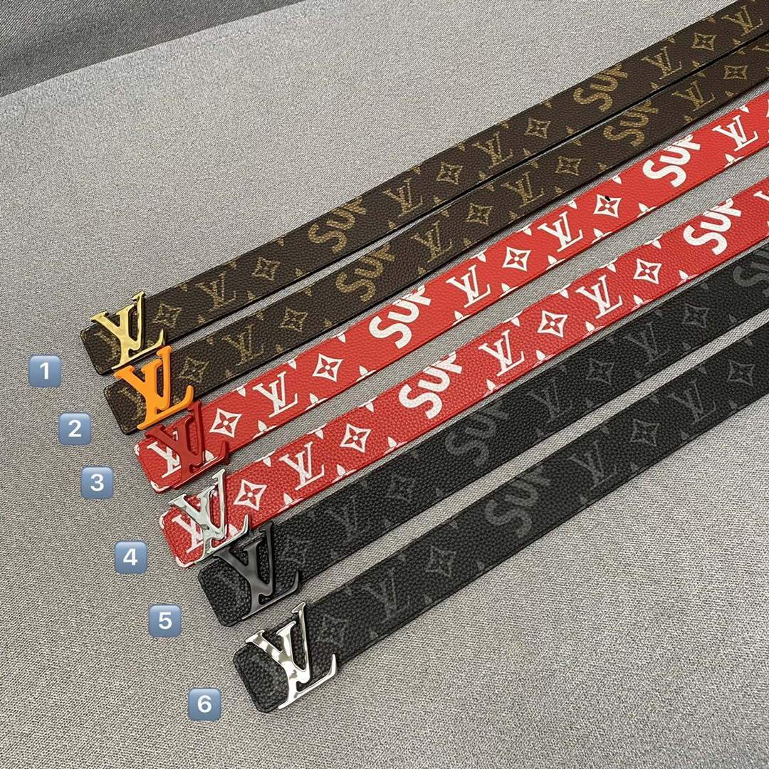 LV Women's Men's Belts Collection Louis Vuitton Initials 40MM Belt 19097