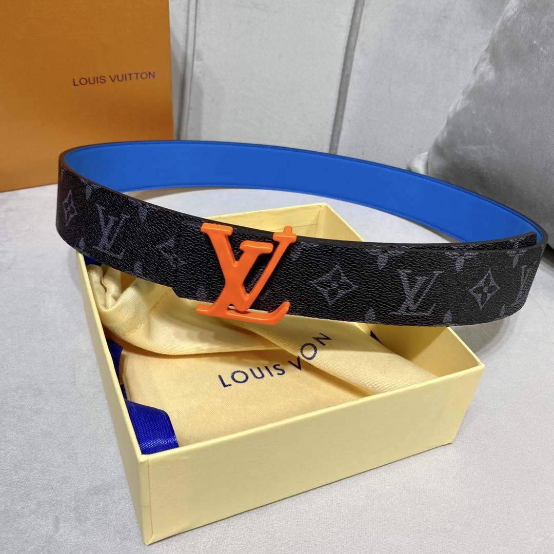 LV Women's Men's Belts Collection Louis Vuitton Initials 40MM Belt 19075