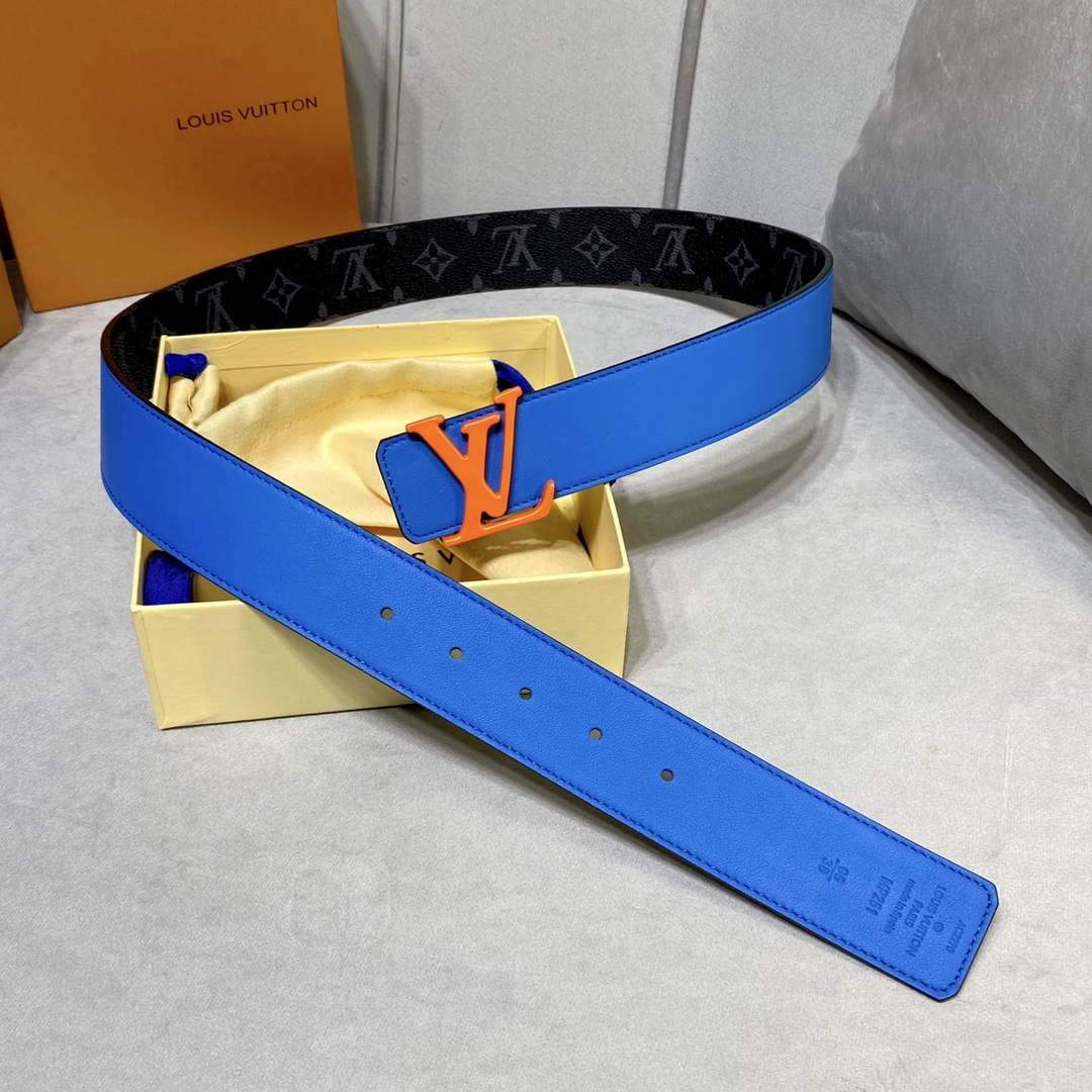 LV Women's Men's Belts Collection Louis Vuitton Initials 40MM Belt 19075