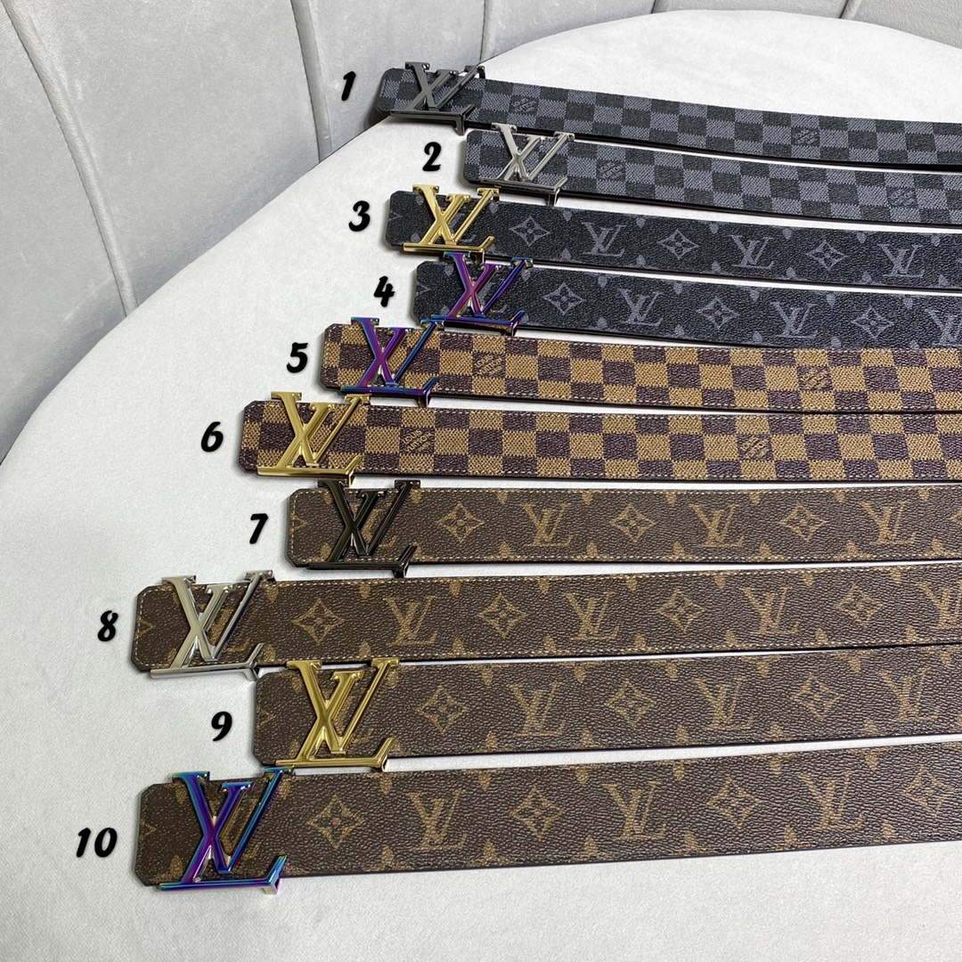 LV Women's Men's Belts Collection Louis Vuitton Initials 40MM Belt 19083