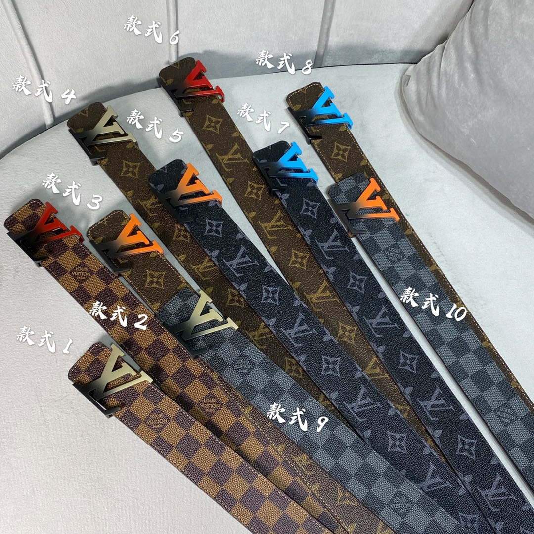 LV Women's Men's Belts Collection Louis Vuitton Initials 40MM Belt 19087