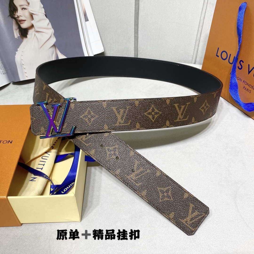 LV Women's Men's Belts Collection Louis Vuitton Initials 40MM Belt 19083