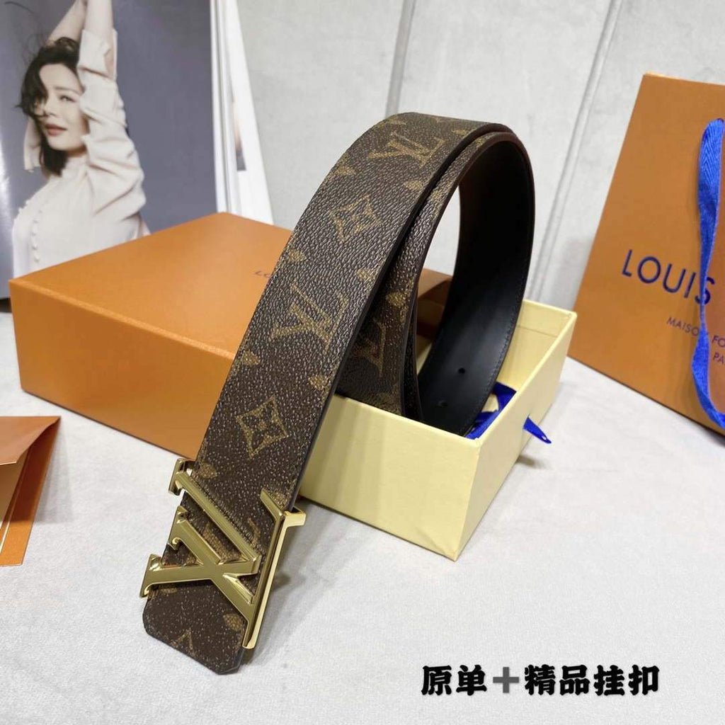 LV Women's Men's Belts Collection Louis Vuitton Initials 40MM Belt 19083