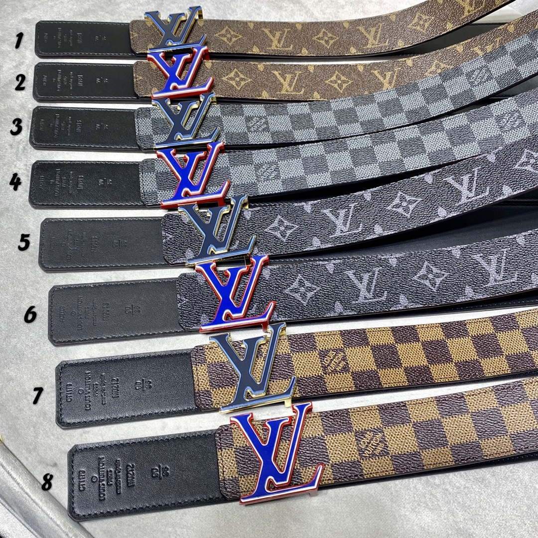 LV Women's Men's Belts Collection Louis Vuitton Initials 40MM Belt 19088