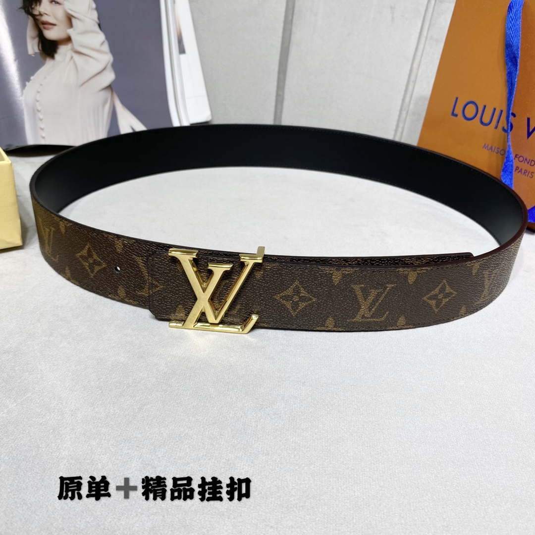LV Women's Men's Belts Collection Louis Vuitton Initials 40MM Belt 19083