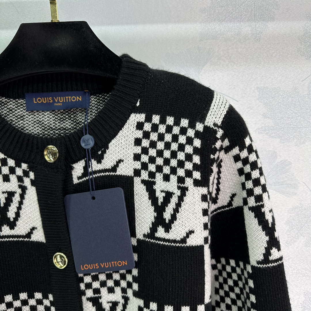 LV Women's Sweaters Louis Vuitton Cashmere Cardigans L36024