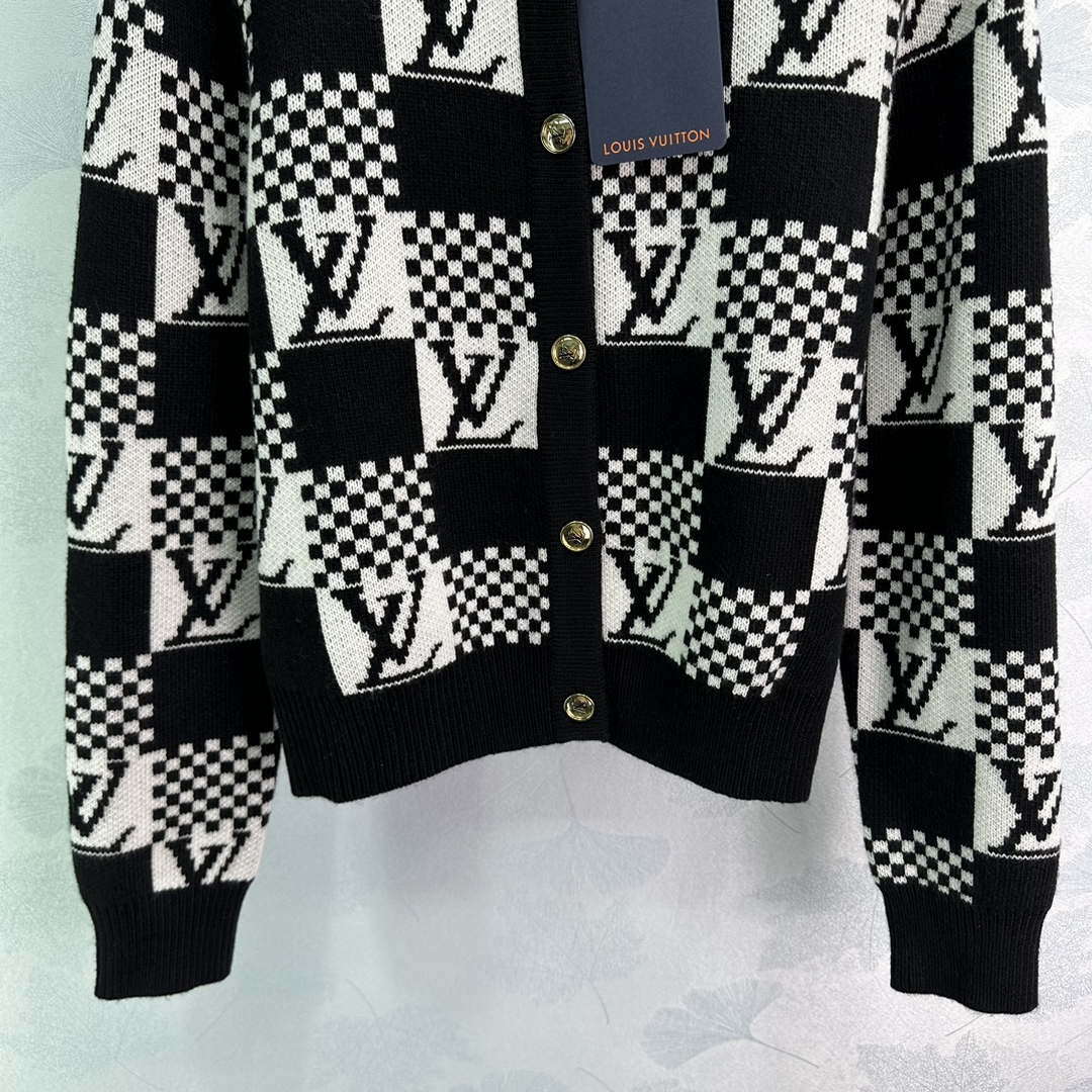 LV Women's Sweaters Louis Vuitton Cashmere Cardigans L36024