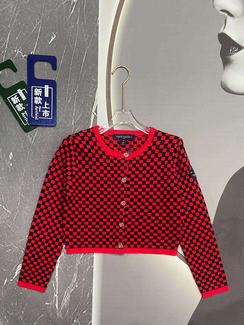 LV Women's Sweaters Louis Vuitton Cashmere Cardigans L36026