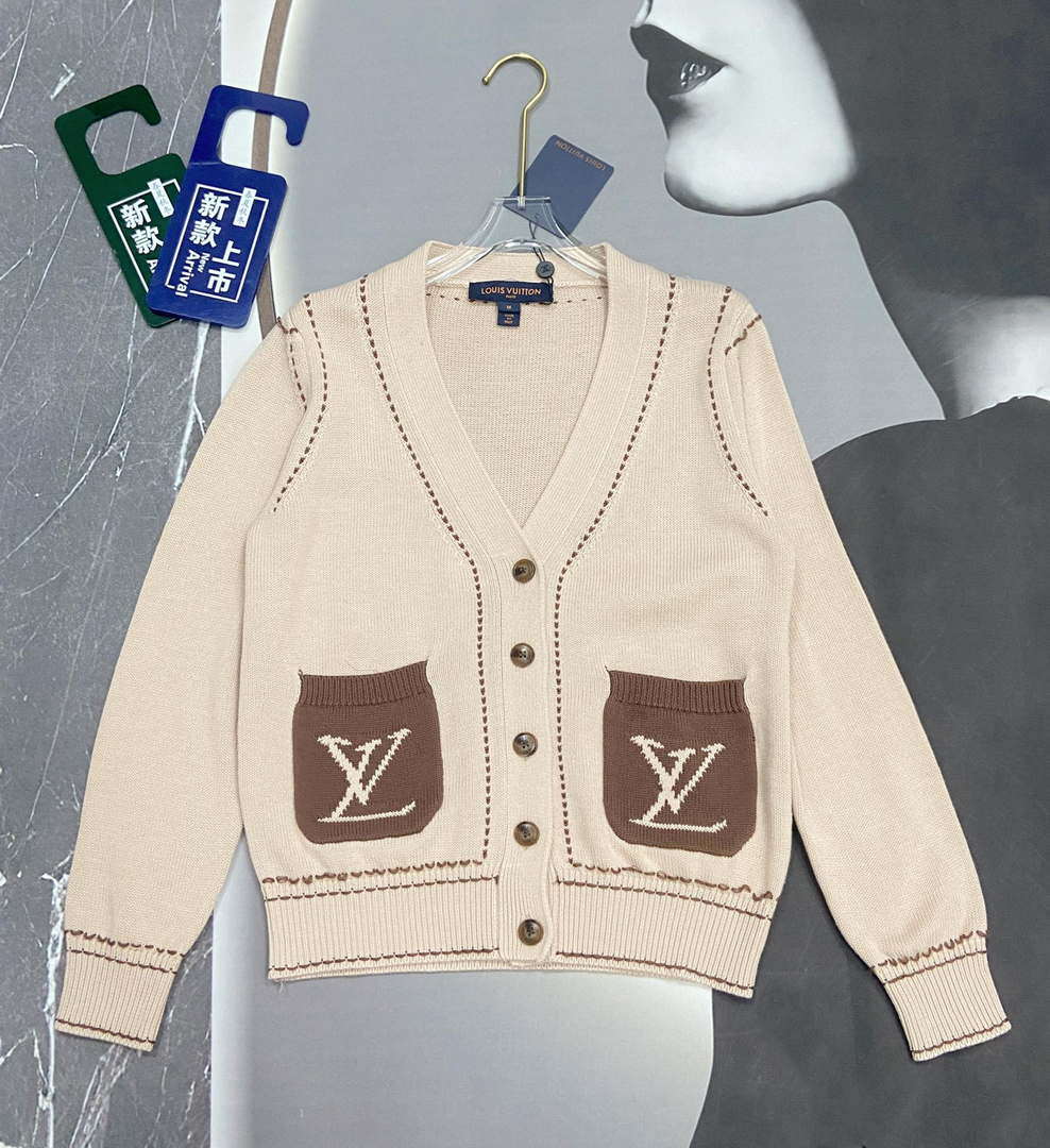 LV Women's Sweaters Louis Vuitton Cashmere Cardigans L36027