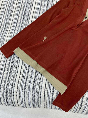 Dior Women's Sweaters Dior Cashmere Cardigans D36028 - Brown / S - View 2