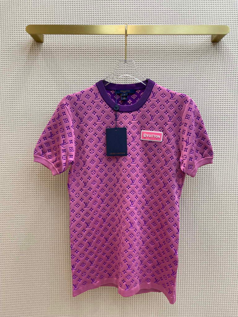 LV Women's T-Shirts Louis Vuitton Fashion Clothing L60036