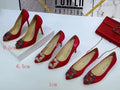 Manolo Blahnik Women¡¯s Shoes 30119 Designer Hangisiflat Velvet Shoes - luxibagsmall