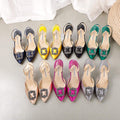 Manolo Blahnik Women¡¯s Shoes Designer Hangisiflat Pumps Yellow 30121 - luxibagsmall