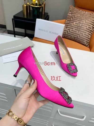 Manolo Blahnik Women¡¯s Shoes Designer Hangisiflat Velvet Shoes 30120 Plum - luxibagsmall