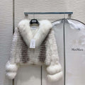 Max Mara Women's Fashion Clothing Fur Coat M78360 - S - View 1