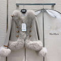 Max Mara Women's Fashion Clothing Fur Coat M78364 - S - View 1