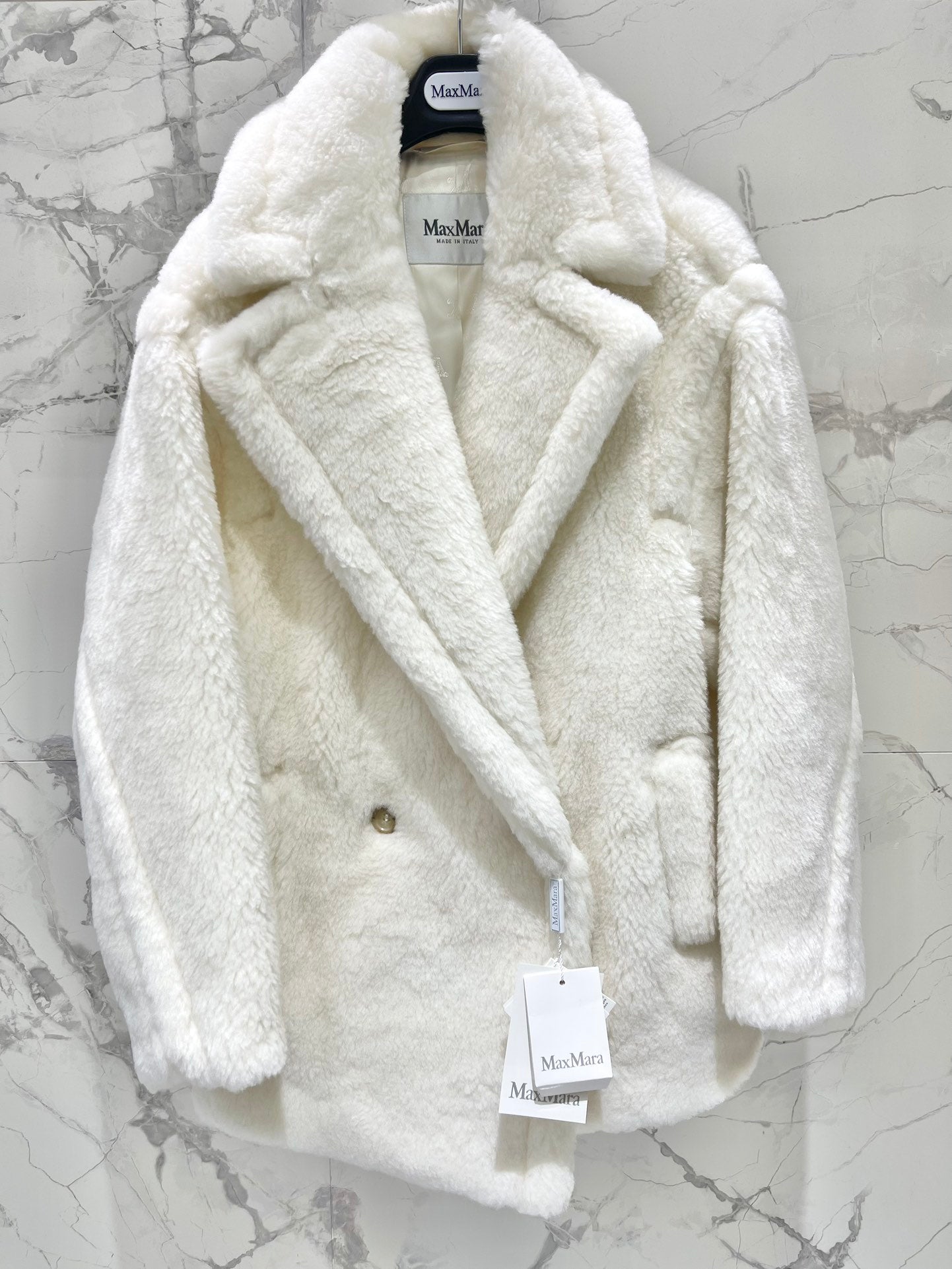 Max Mara Women's Fashion New Short Teddy Bear Coat M78378