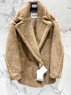Max Mara Women's Fashion New Short Teddy Bear Coat M78379 - XS - View 2