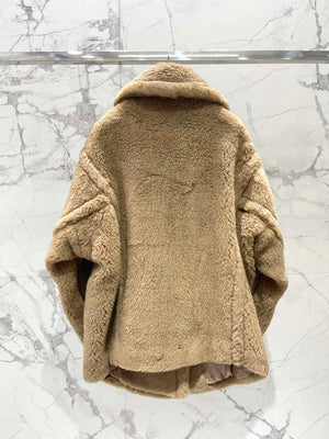 Max Mara Women's Fashion New Short Teddy Bear Coat M78379 - XS - View 9