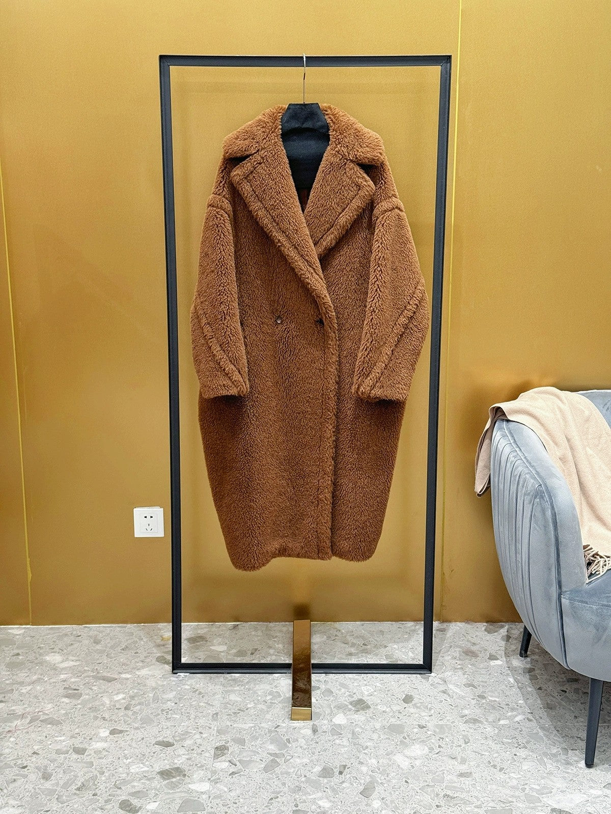Maxmara Teddy Women's Fashion Long Coat Ma9003