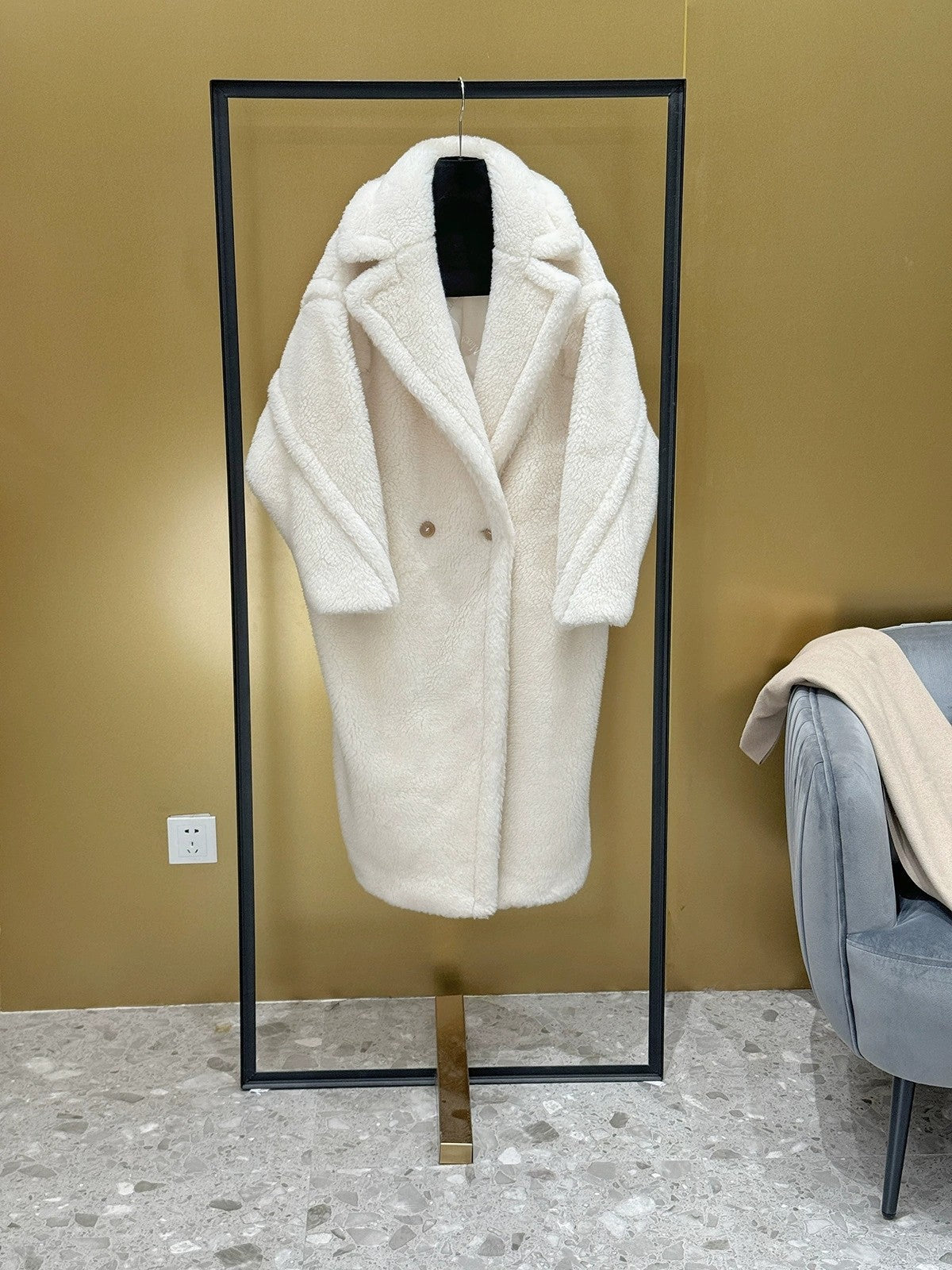 Maxmara Teddy Women's Fashion Long Coat Ma9006