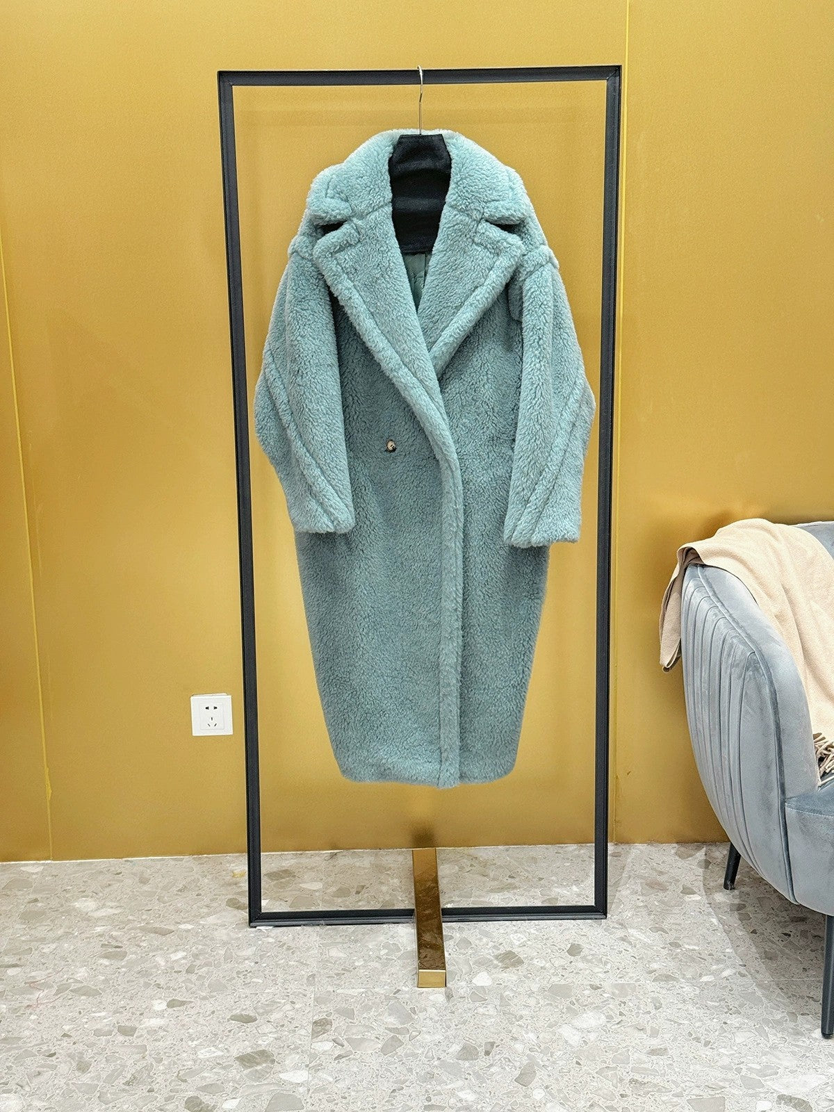 Maxmara Teddy Women's Fashion Long Coat Ma9009
