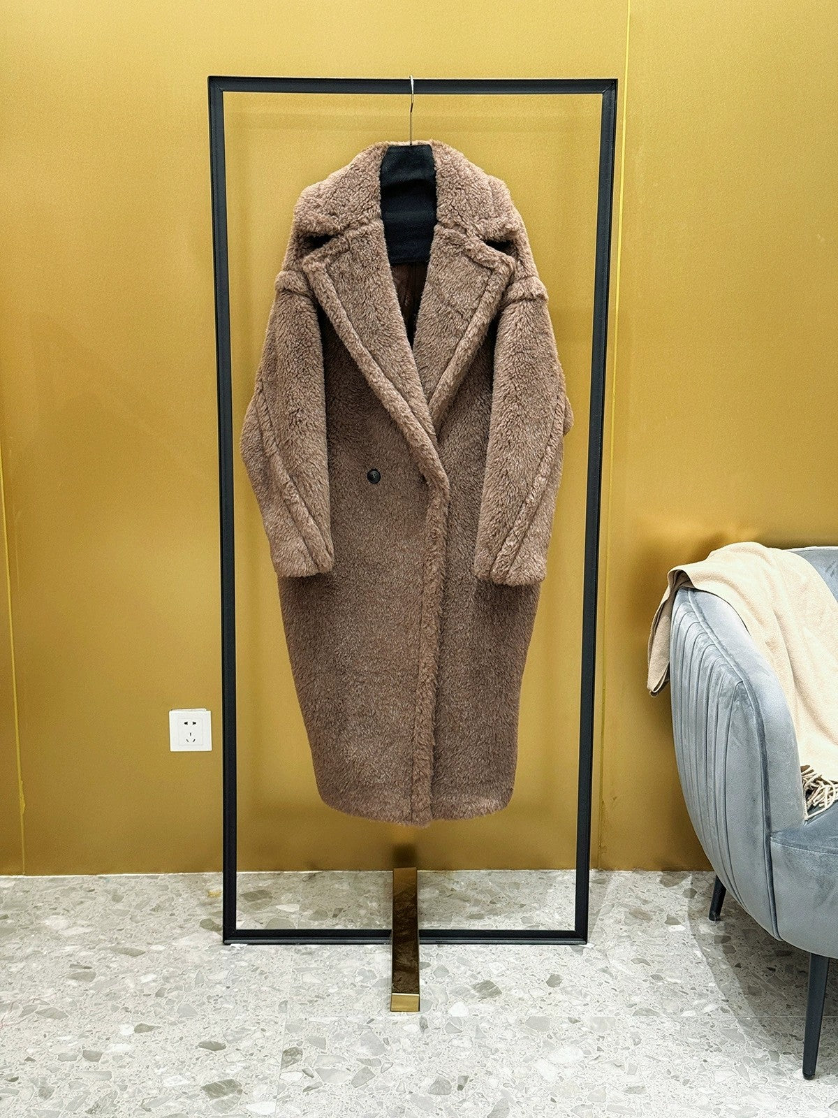 Maxmara Teddy Women's Fashion Long Coat Ma9011