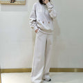 Maxmara Women's Fashion 2024 Spring New Casual Knitted Logo Embroidered Sweatshirt Set Ma90061