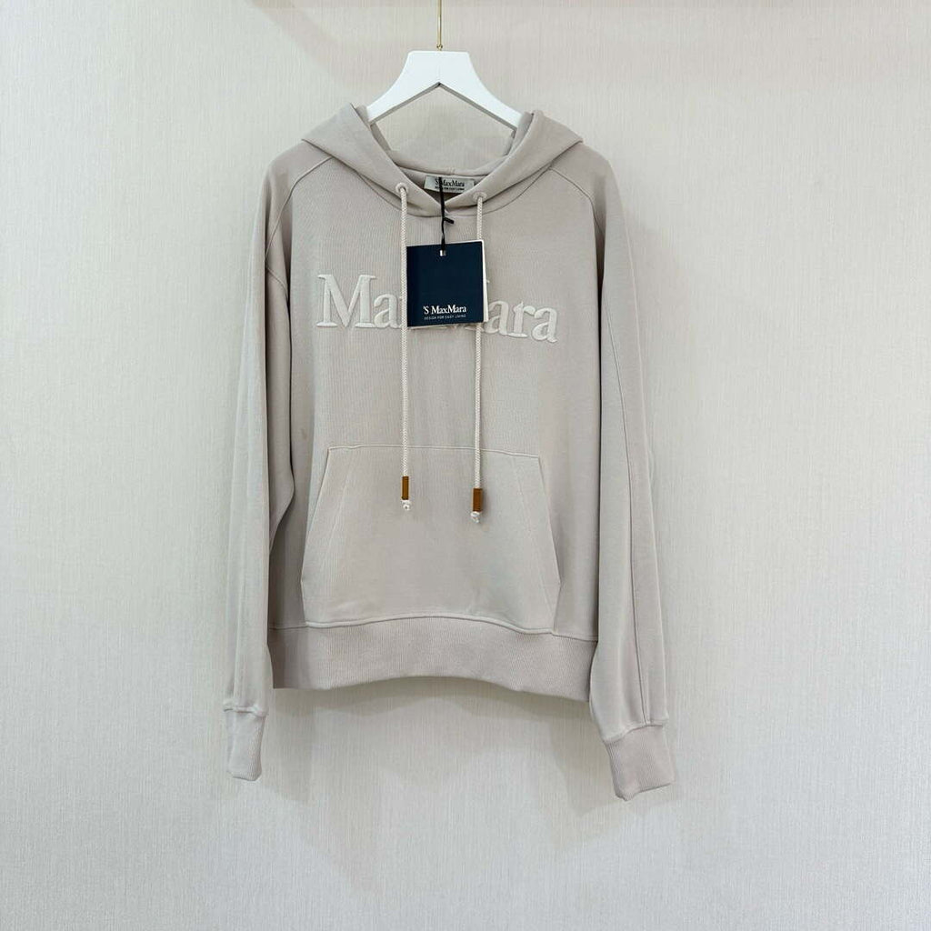 Maxmara Women's Fashion 2024 Spring New Casual Knitted Logo Embroidered Sweatshirt Set Ma90061