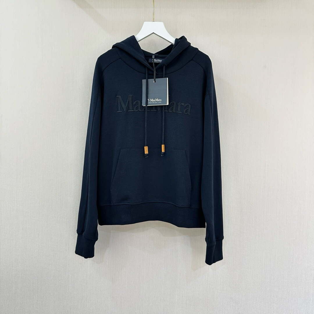 Maxmara Women's Fashion 2024 Spring New Casual Knitted Logo Embroidered Sweatshirt Set Ma90062