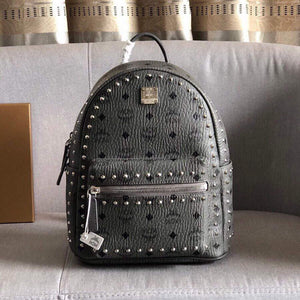 MCM MMKAAVE08CO001 32cm Stark Backpack in Visetos Gray - Default Title - View 1
