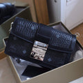 MCM MWRBAWO05BK001 Tracy Mini Crossbody in Visetos Black - Default Title - View 1