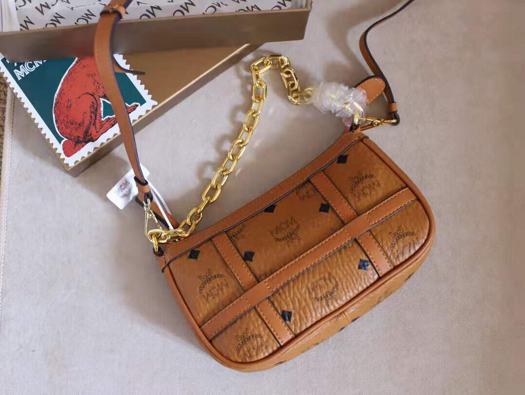 MCM MWSBAER01CO001 Aren Mini Shoulder Bag in Visetos