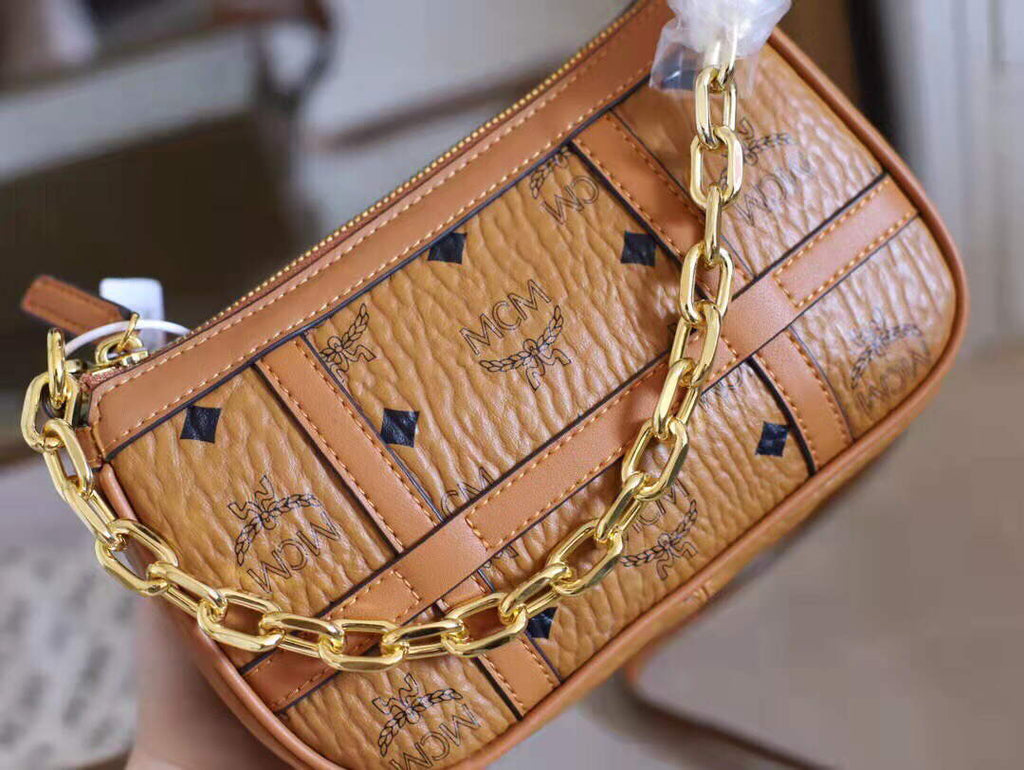 MCM MWSBAER01CO001 Aren Mini Shoulder Bag in Visetos