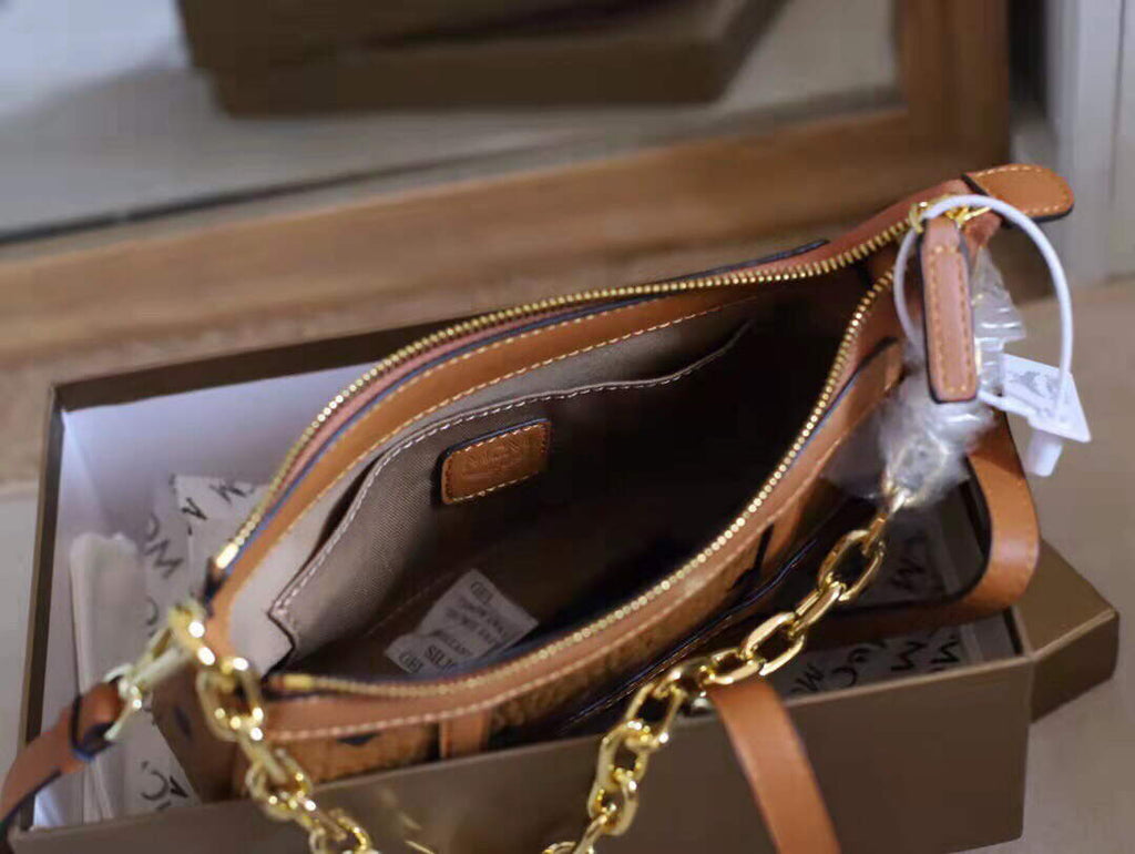 MCM MWSBAER01CO001 Aren Mini Shoulder Bag in Visetos