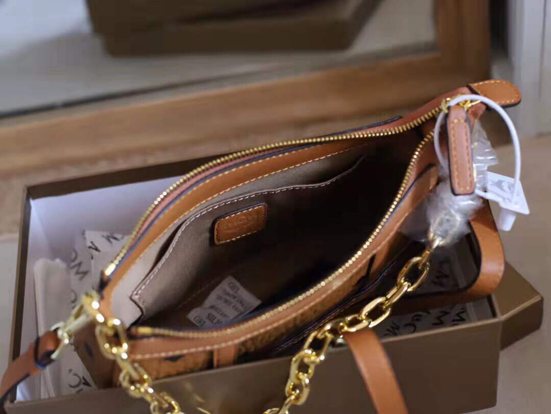 MCM MWSBAER01CO001 Aren Mini Shoulder Bag in Visetos