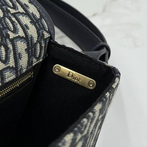 Medium Dior Médaillon Flap Bag M3920QDWP_M900  Blue Dior Oblique Jacquard - Default Title - View 7